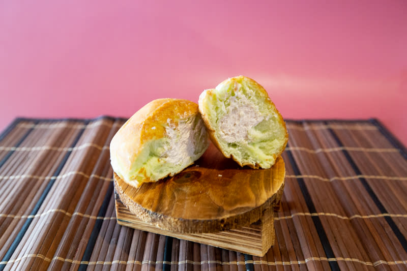 Cross-section of Pandan Kaya from City Donut