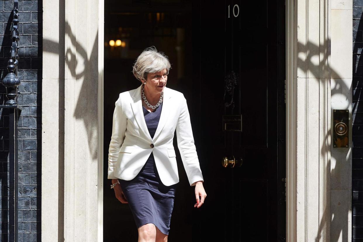 Warning: Prime Minister Theresa May told bickering Tory MPs that their behaviour could result in Jeremy Corbyn winning power: AFP/Getty Images