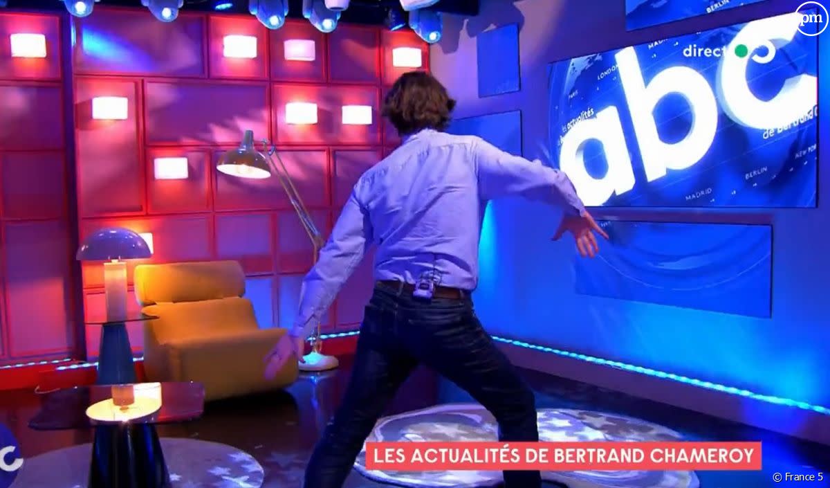 La danse hilarante et endiablée de Bertrand Chameroy sur une bande-annonce de BFMTV - France 5