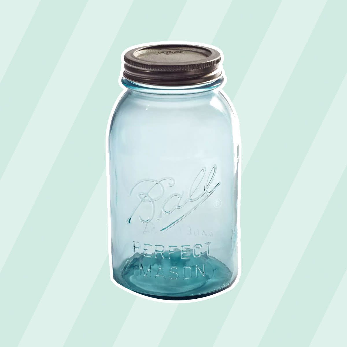 Ball 32oz 4pk Aqua Vintage Regular Mouth Jars