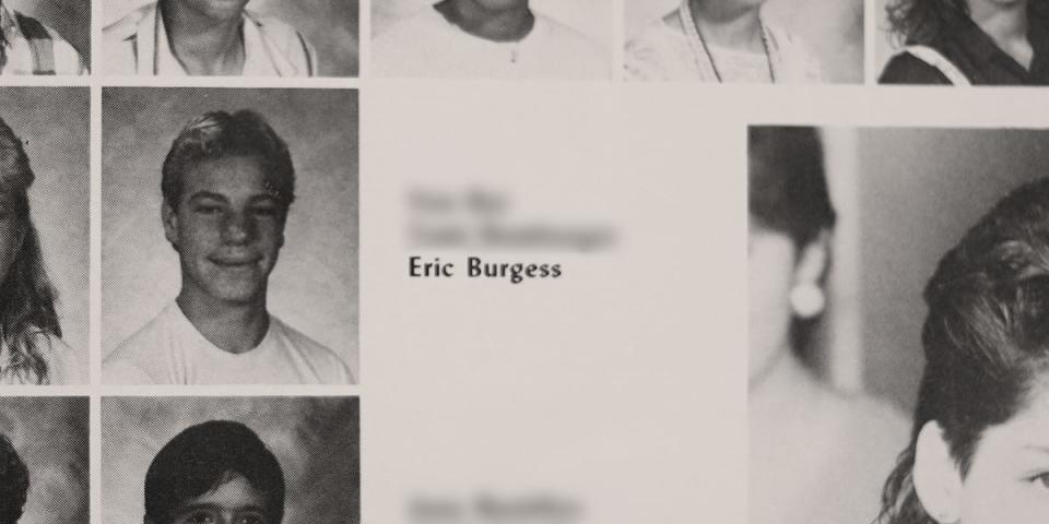 Eric Burgess yearbook photo from Rosemead High School