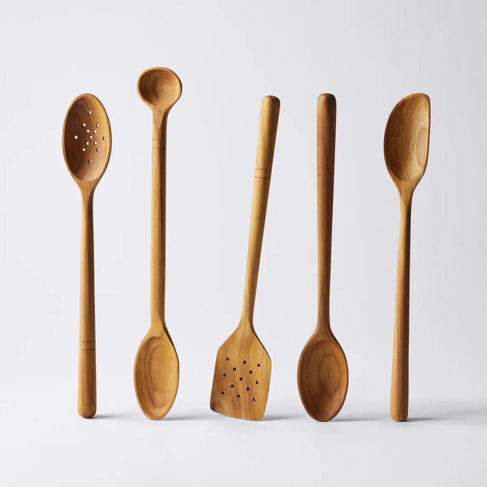 Five Two Wooden Spoons