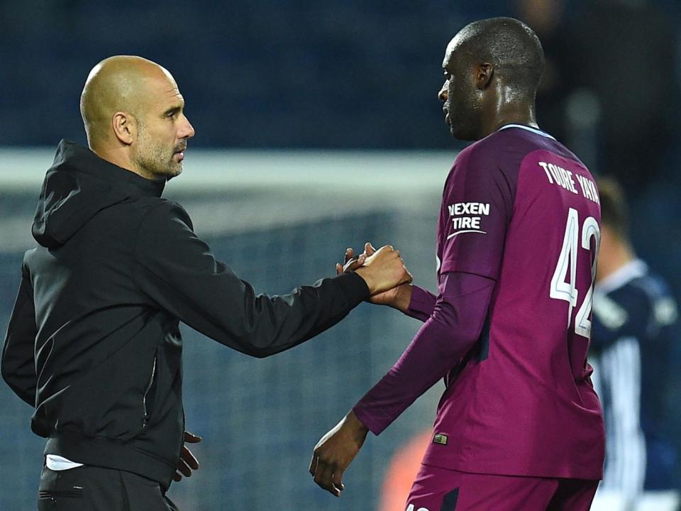 Yaya Toure made his return to Pep Guardiola's side on Wednesday night (Getty)