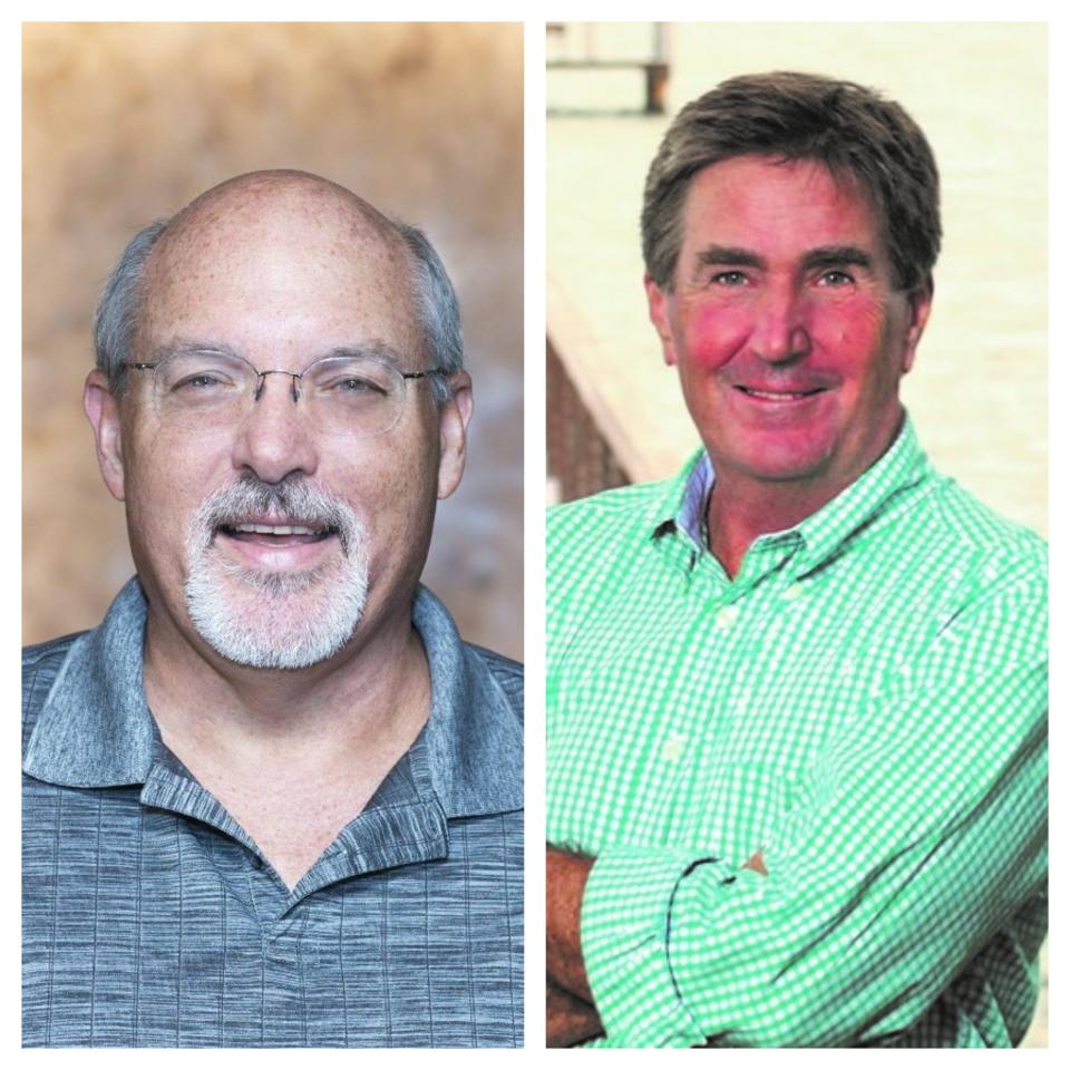 Newcomers Mark Brechbill (left) and Campbell Rich will face off for the Stuart City Commission Group 1 seat in the Aug. 23, 2022, primary election.