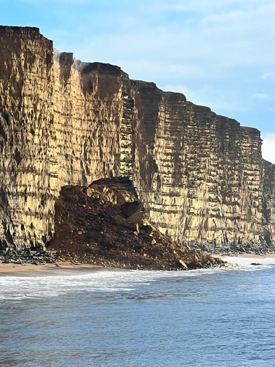 Dorset Echo : Un autre coin de l'éboulement.  Image : Conseil du Dorset