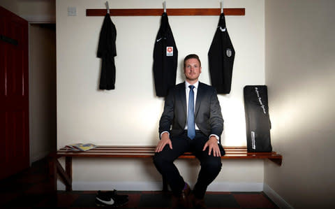Ryan Atkin - First openly gay referee Ryan Atkin says rainbow laces are a start, but key players in football must do more to support LGBT people - Credit: Christopher Pledger /The Telegraph 