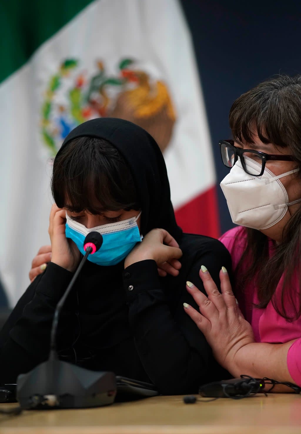 Mexico Afghan All Girls Robotics Team (Copyright 2021 The Associated Press. All rights reserved)