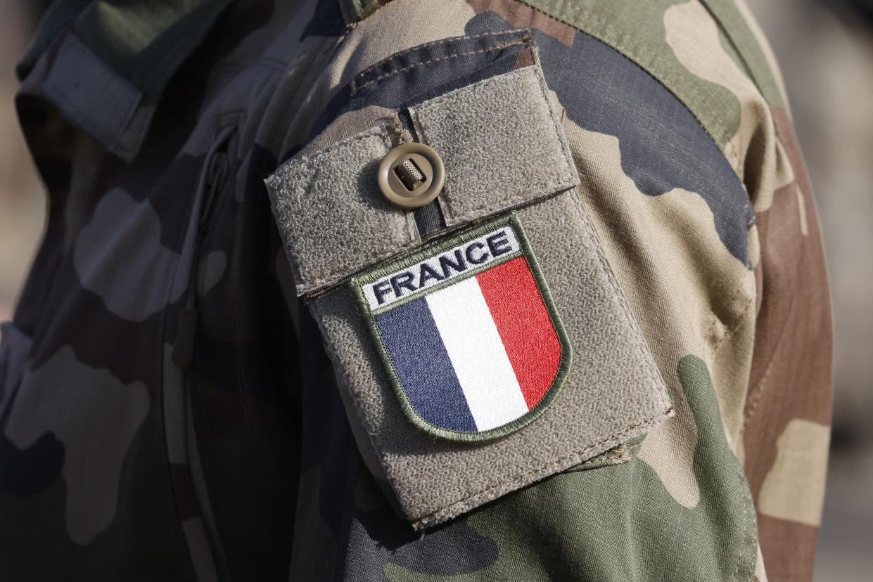 Image d'illustration - Photo du badge d'un soldat français  - Ludovic MARIN / AFP