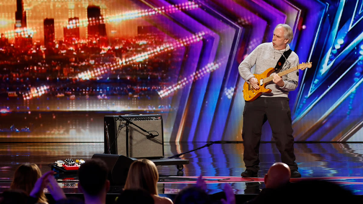  John Wines performs on America's Got Talent 