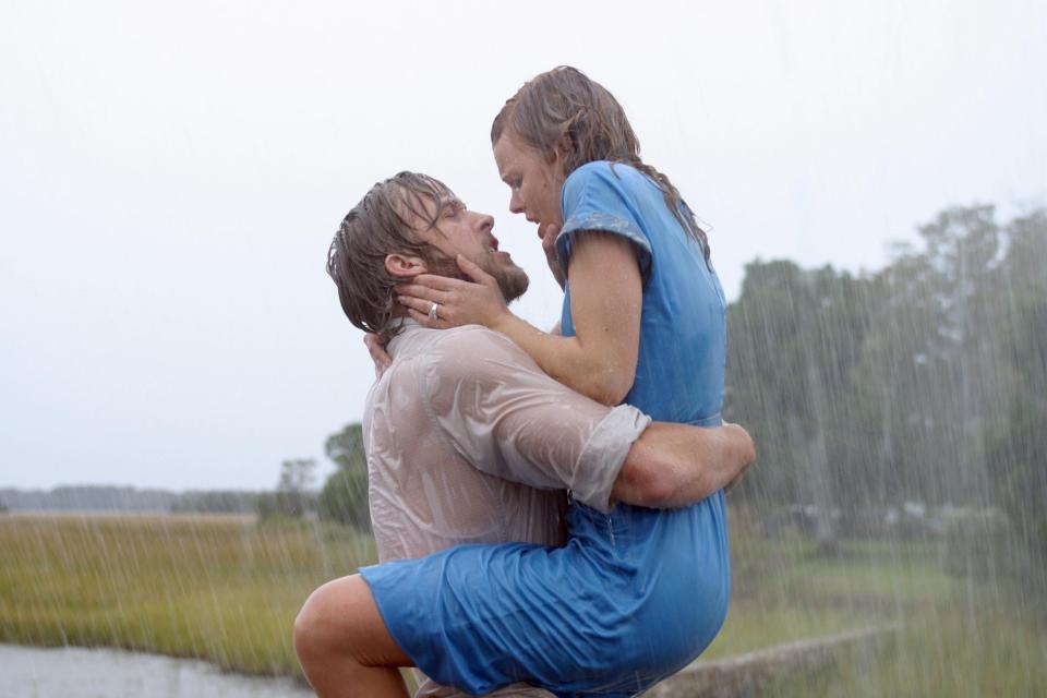 Ryan Gosling, left, and Rachel McAdams played Noah and Allie in the hit 2004 film.