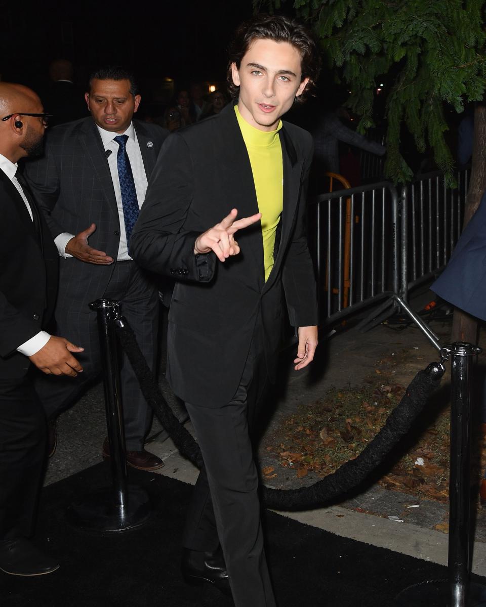 Timothée Chalamet stays dominating the red carpet.