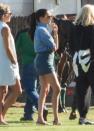 <p><strong>Meghan</strong> <strong>Markle</strong> continúa favoreciendo el look de shorts y así la captamos en el club de polo de Santa Bárbara presenciando el partido en el que participó su marido, el príncipe <strong>Harry</strong>.</p>