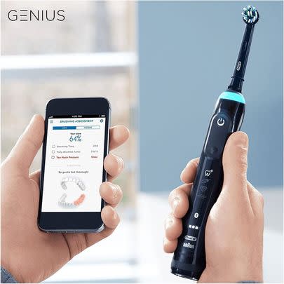 Give everyone smile envy with this 68%-off Oral B electric toothbrush, that automatically adjusts the pressure control for you