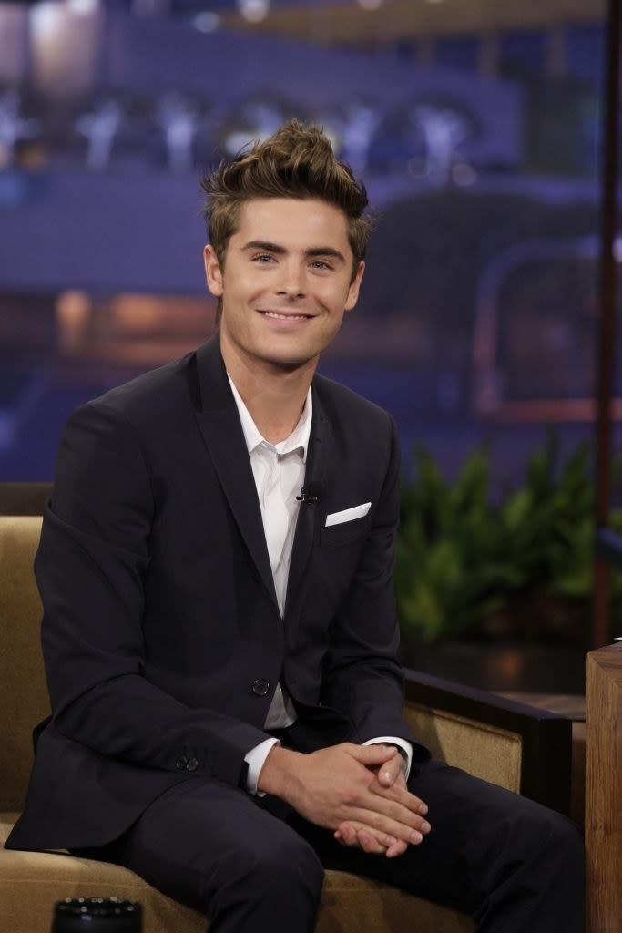 Zac Efron on a talk show