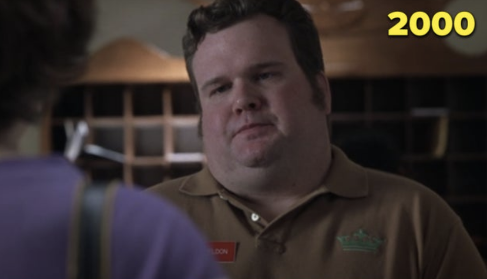 Eric Stonestreet as a hotel clerk in &quot;Almost Famous&quot;