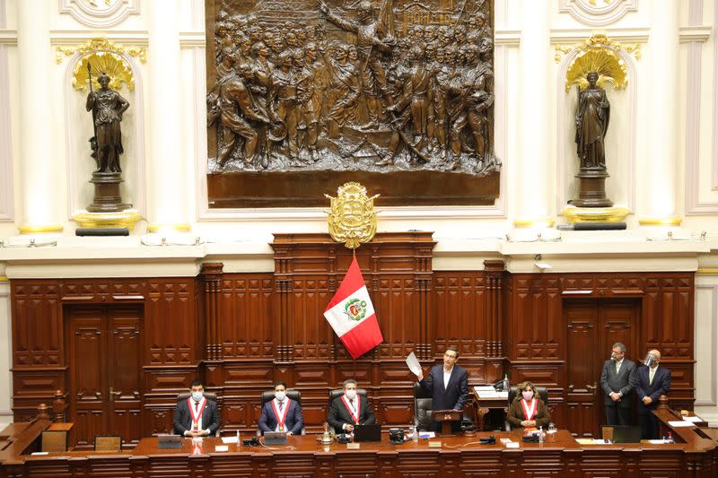 Peru to vote on presidential ouster, in Lima