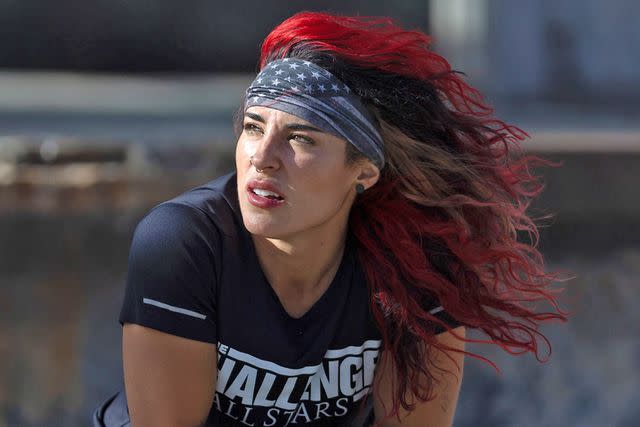 <p>Jonne Roriz/Paramount+</p> Cara Maria Sorbello in "The Challenge: All Stars"