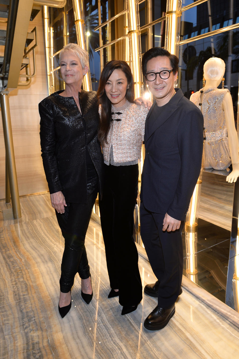 Jamie Lee Curtis - Michelle Yeoh - Ke Huy Qua - Giorgio Armani Pre-Oscars Party - Beverly Hills - 2023