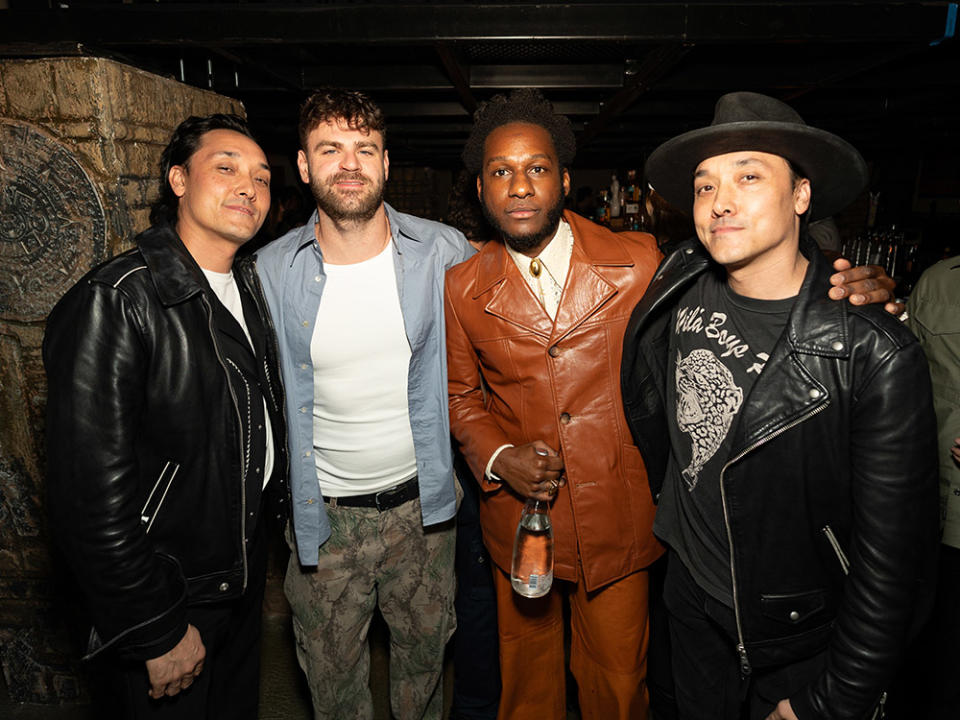 Leon Bridges, The Chainsmokers (Alex Pall & Drew Taggart) & Dylan Sprouse Celebrate the Launch of Sinners y Santos at Level 8, Downtown LA