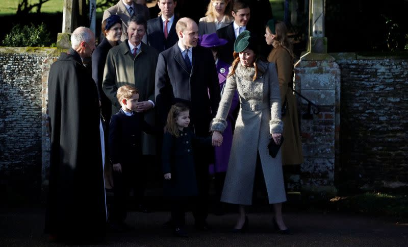 Royal Family's Christmas Day service on the Sandringham estate in eastern England