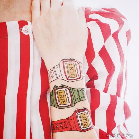 Temporary Watch Tattoos; courtesy of Firebox