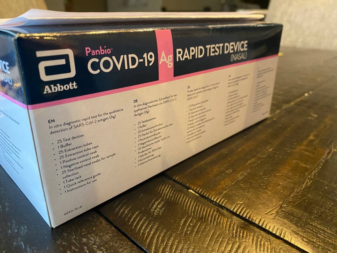 Saskatchewan's French-language school division is distributing rapid tests it has purchased to unvaccinated staff in its schools. (David Hutton/CBC News - image credit)