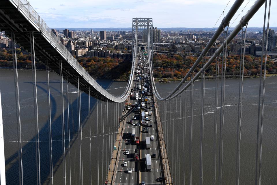 Today the George Washington Bridge is the most traversed bridge in the world, with 100 million vehicles crossing each year.