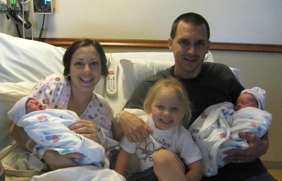 Karen Mathes and Jason Mathes, of Polk City, welcomed twin sons Camden and Gavin in 2012. Their sons and their daughter, Nora, who was born in 2009, were the result of in vitro fertilization.