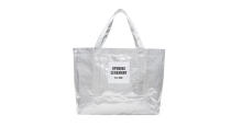 <p>Large metallic silver tote bag, $35, <a rel="nofollow noopener" href="https://www.openingceremony.com/mens/opening-ceremony/large-silver-chinatown-tote-bag-ST199969.html" target="_blank" data-ylk="slk:openingceremony.com;elm:context_link;itc:0;sec:content-canvas" class="link ">openingceremony.com</a> </p>