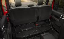<p>The rear seat folds up to reveal a lockable storage compartment.</p>