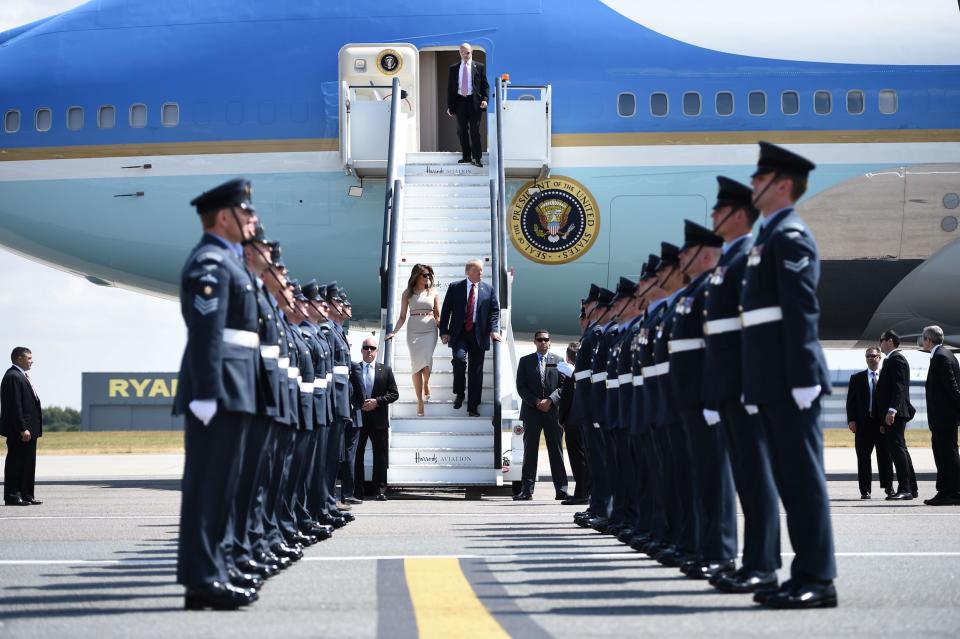 Donald Trump und seine Frau Melania könnten bald eine Air Force One erhalten, die eher ihren Geschmäckern entspricht. (Bild: Getty Images)