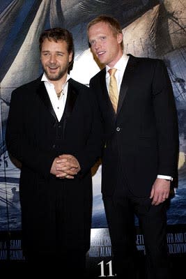 Russell Crowe and Paul Bettany at the LA premiere of 20th Century Fox's Master and Commander: The Far Side of the World