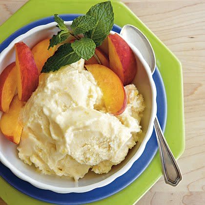 No-Cook Peach Ice Cream