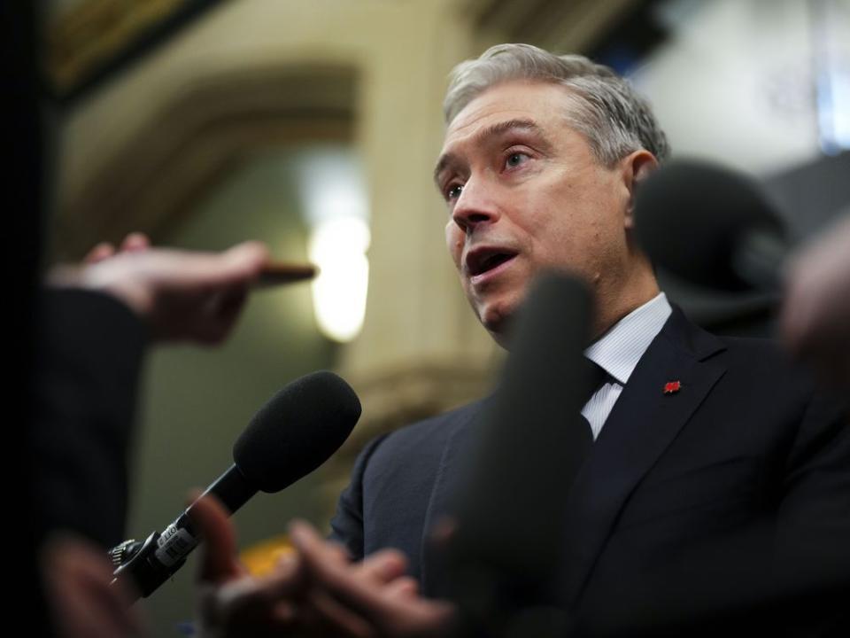  Innovation, Science and Industry Minister Francois-Philippe Champagne arrives to a cabinet meeting on Parliament Hill in Ottawa on Tuesday, Jan. 30, 2024. Champagne says he spoke to a foreign grocer this morning as part of his efforts to court new players to enter Canada’s grocery sector.