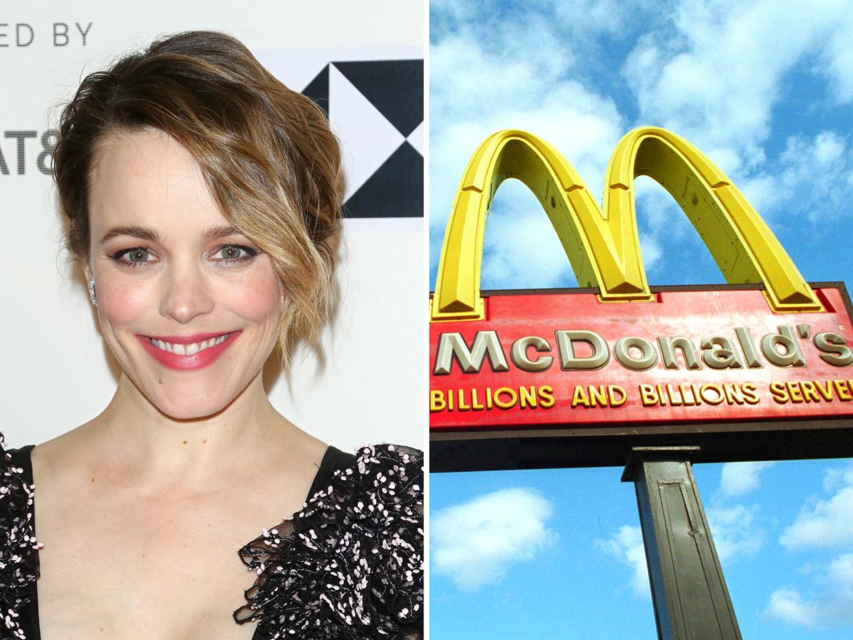 rachel mcadams mcdonalds