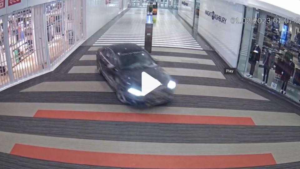 Stolen Car Strolls Around The Mall