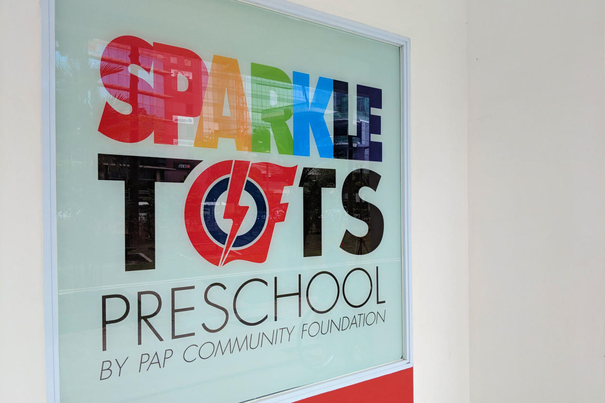 PCF Sparkletots Preschool logo (PHOTO: Wong Casandra / Yahoo News Singapore)