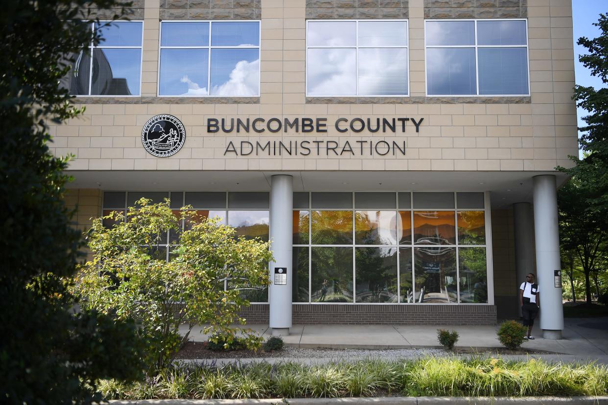 The Buncombe County Administration Building in Asheville Sept. 4, 2018.