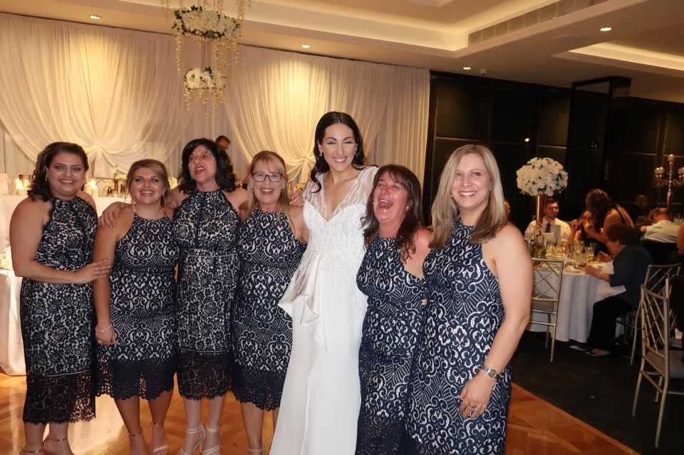 They look more like bridesmaids than regular guests! Photo: Facebook