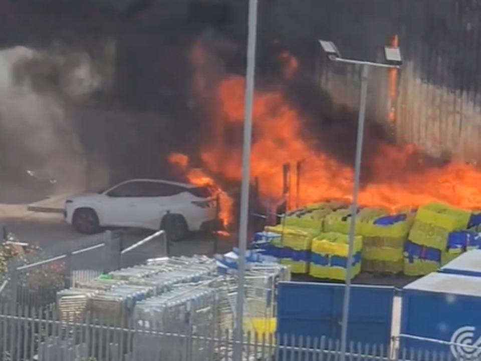 An Evri depot in Avonmouth has caught fire (Jess Mason/X)