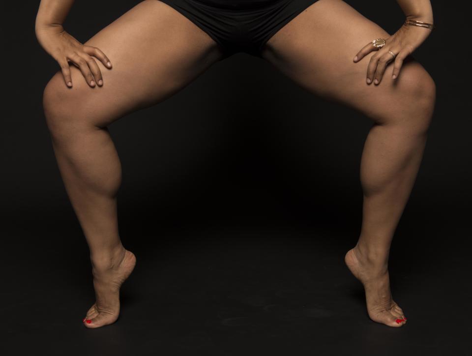 "These are the thighs that allowed me to dance in a professional ballet company at the tender age of 10 years old. They are the thighs that helped me secure a Division I track and field scholarship to college. Most recently, they are the thighs that I tightly gripped as I birthed my beautiful son."