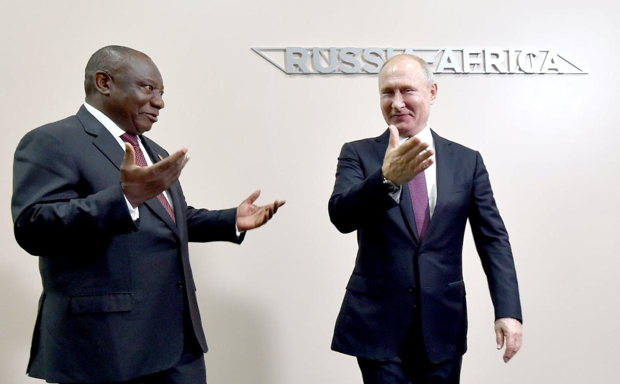 Presidents Cyril Ramaphosa and Vladimir Putin at the first Russia-Africa Summit in Sochi, Russia, in 2019. Photos: GCIS