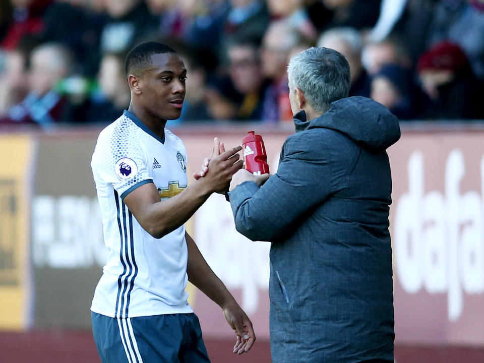 Martial showed the sort of form which he had throughout last season: Getty