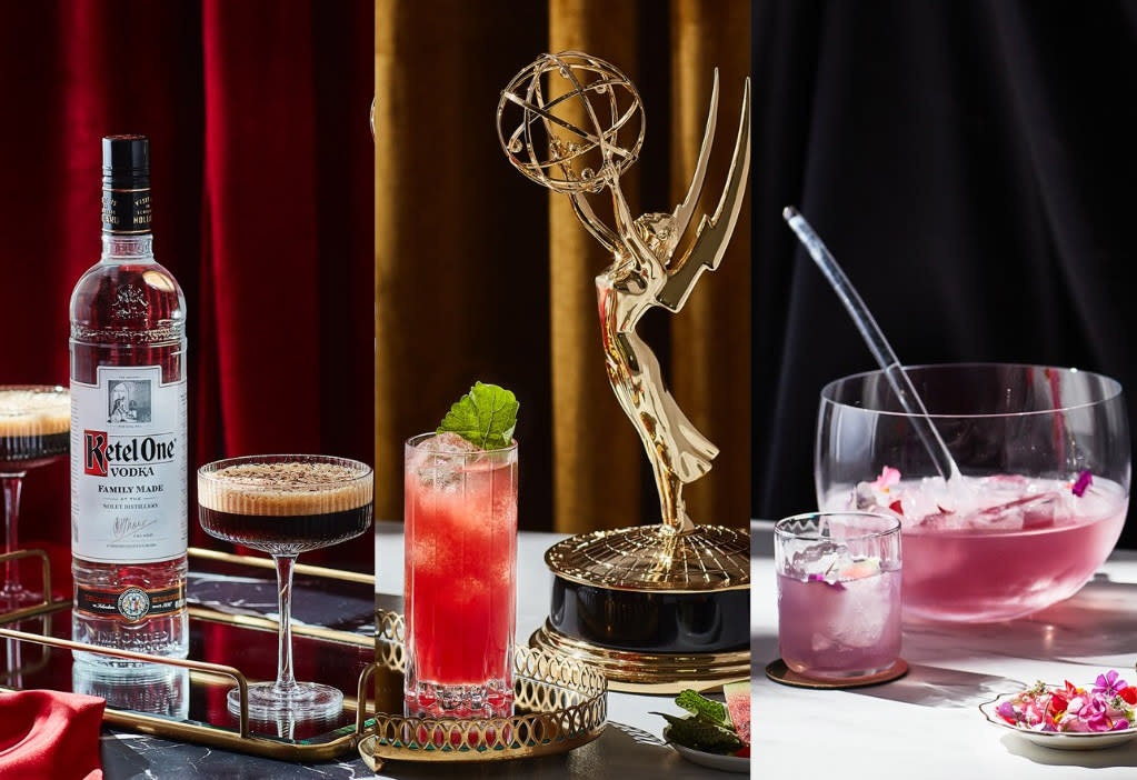 The official drinks of the Emmys include a take on an espresso martini an alcohol-free mocktail. (Photos: Ketel One)
