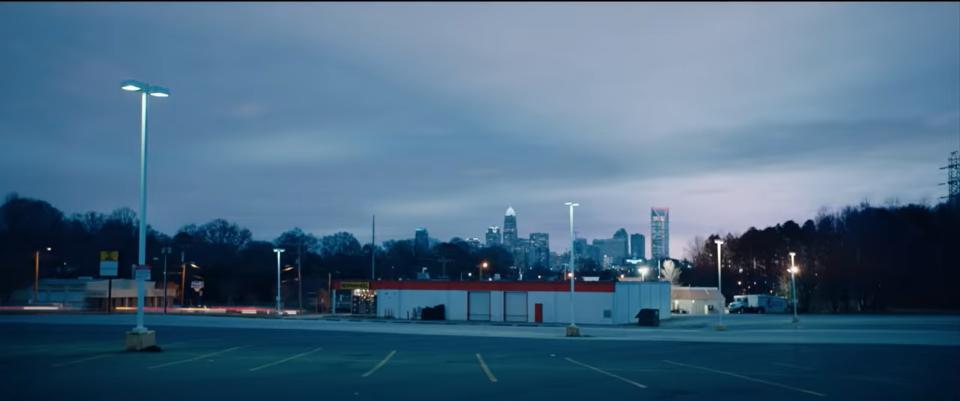 The story of American Animals is based in Kentucky but was filmed around Charlotte. The unique Queen City skyline is even featured.