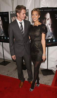 Hayden Christensen and Jessica Alba at the New York City premiere of Weinstein Company's Awake