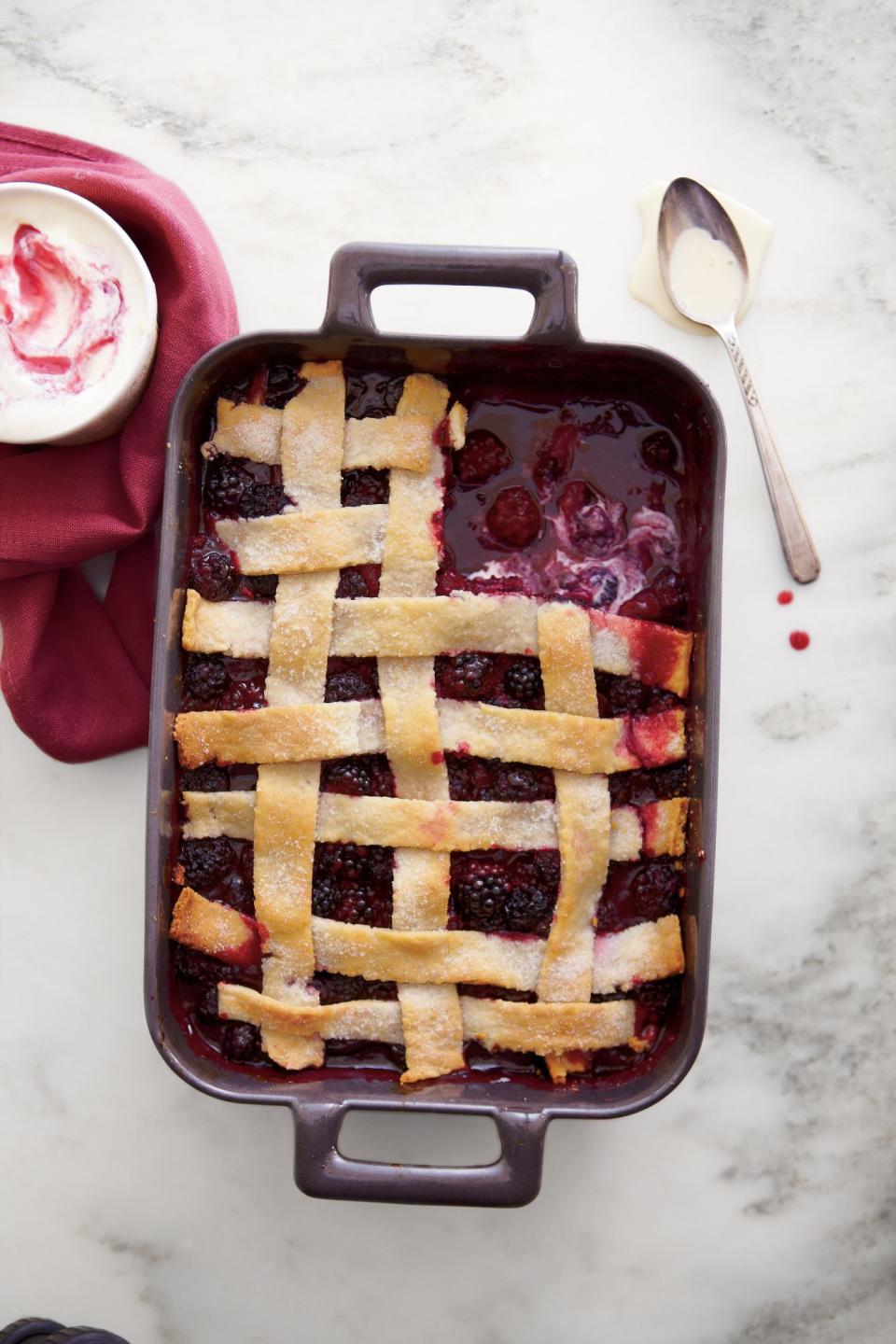 Winter Blackberry Cobbler