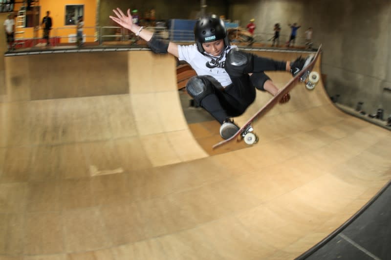 FILE PHOTO: Skateboarding during the outbreak of the coronavirus disease (COVID-19) in California