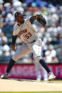 Houston Astros pitcher Cristian Javier (53) throws against the New York Yankees during the first inning of a baseball game Saturday, June 25, 2022, in New York. (AP Photo/Noah K. Murray)