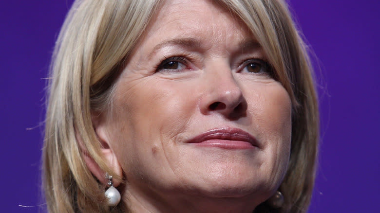 Martha Stewart slightly smiling